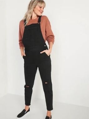 Old Navy NWT - Black Denim Overall Jeans for Women - Casual Slim Fit